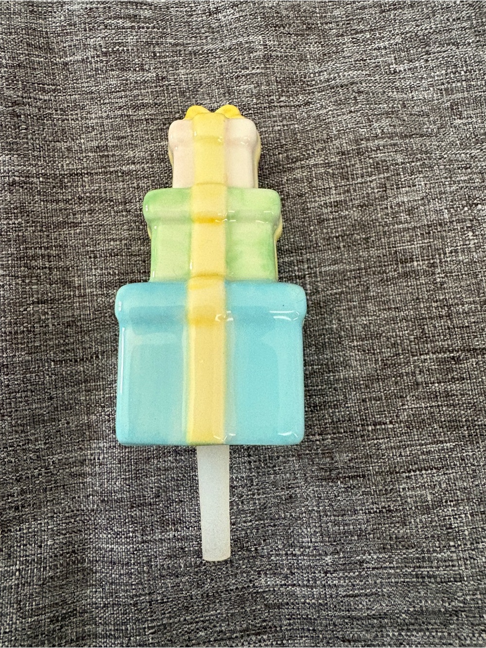 Nora Fleming Mini Stacked Gift Ceramic Pop - Blue, Green, Yellow, Pink